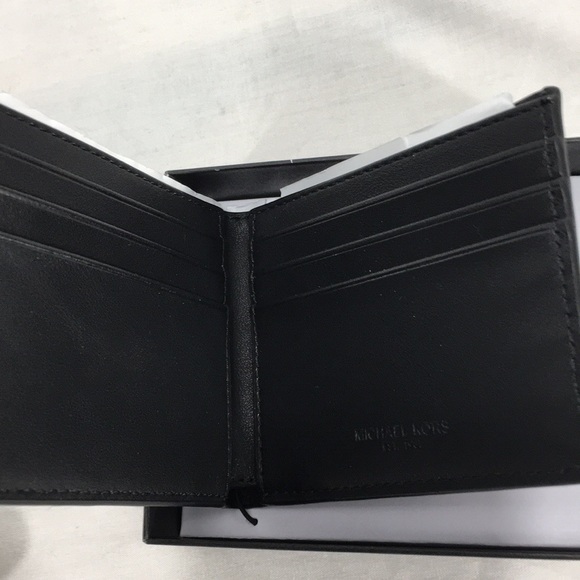 NWT Michael Kors Dark Brown Slim Bifold Wallet - Picture 3 of 5